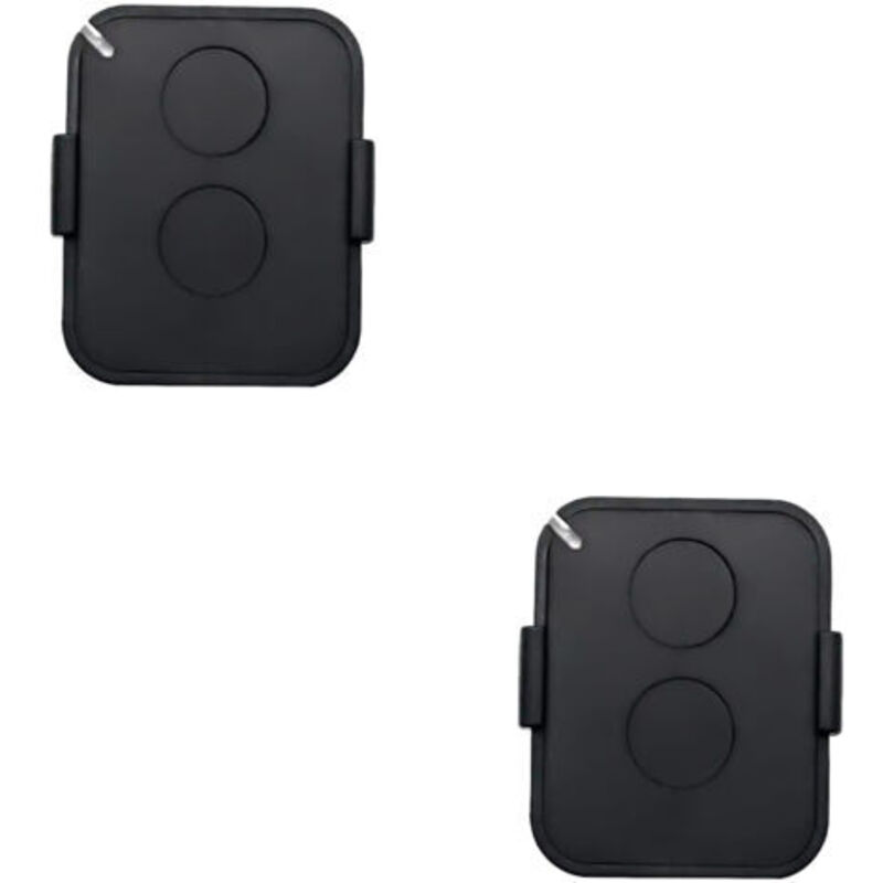 Pack of 2 Remote Controls, 2-Channel 433MHz Gate Remote with Secure Rolling Code, Compatible with Automated Receivers