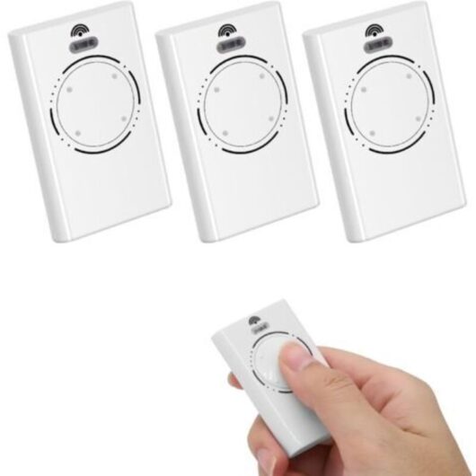 Pack of 3 Garage Door Remote Control 868MHz, 4 Channels Compatible with XT4 868 SLH, XT2 868 SL