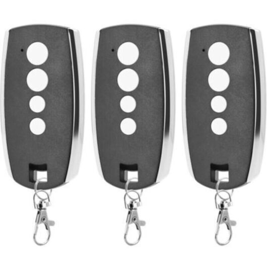 Pack of 3 Gate Remote Control - 433.92MHz Garage Door Remote Control Compatible With King Gates Stylo 4K 4-Channel Remote Control, TRIMEC Rolling