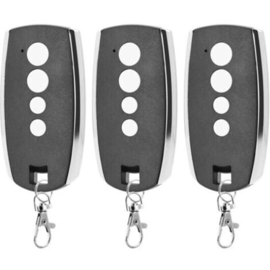 Pack of 3 Gate Remotes - 433.92MHz Garage Door Remote Compatible With King Gates Stylo 4K 4-Channel Remote, Rolling Remote