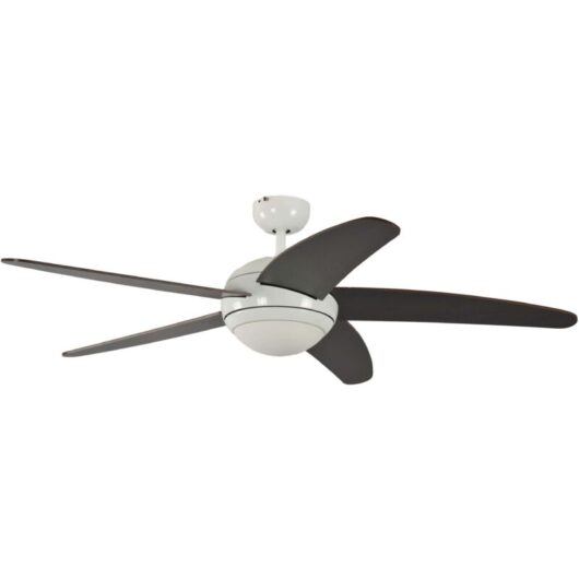 Pepeo - Ceiling Fan Melton White / Wenge with Light and Remote