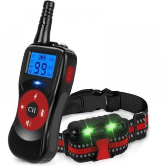 Red Dog Training Collar, Training Collar for Small, Medium and Large Dogs Rechargeable, 3+1 Training Mode, 500M Remote Control, Dog Training Collars