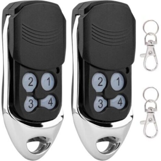 Remote Control Compatible with Normstahl Crawford Transmitter EA433 2KS, EA433 4KS, RCU433-2, REC433-4, T433-4, EA433 2KM(2 items)