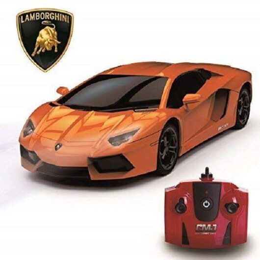 Remote Control Lamborghini Aventador Orange 1:24 Scale Car