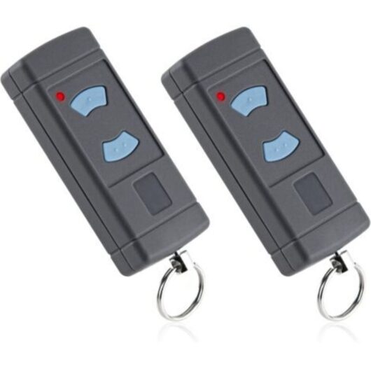 Set of 2 Garage Door Opener Blue Button Transmitters 868MHz Replacement for HORMANN HSE2 868, HSM4 868, HSE4 868
