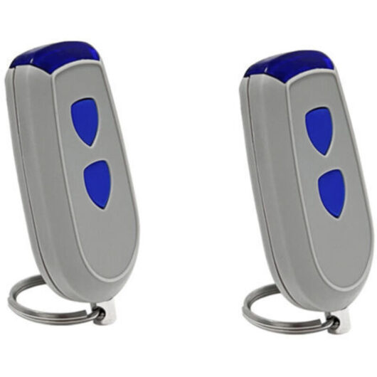 Set of 2 Gate Remote Controls 433.92MHz Compatible with EA433 2KM Micro, EA433 2KS, EA433 4KS, RCU 433-2, RCU 433-4, NOO2800, EA433-M4
