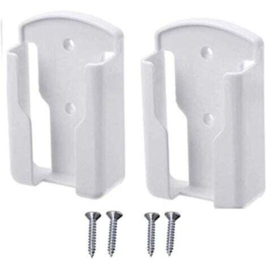 Set of 2 wall mounts for remote controls for TVs and air conditioning systems