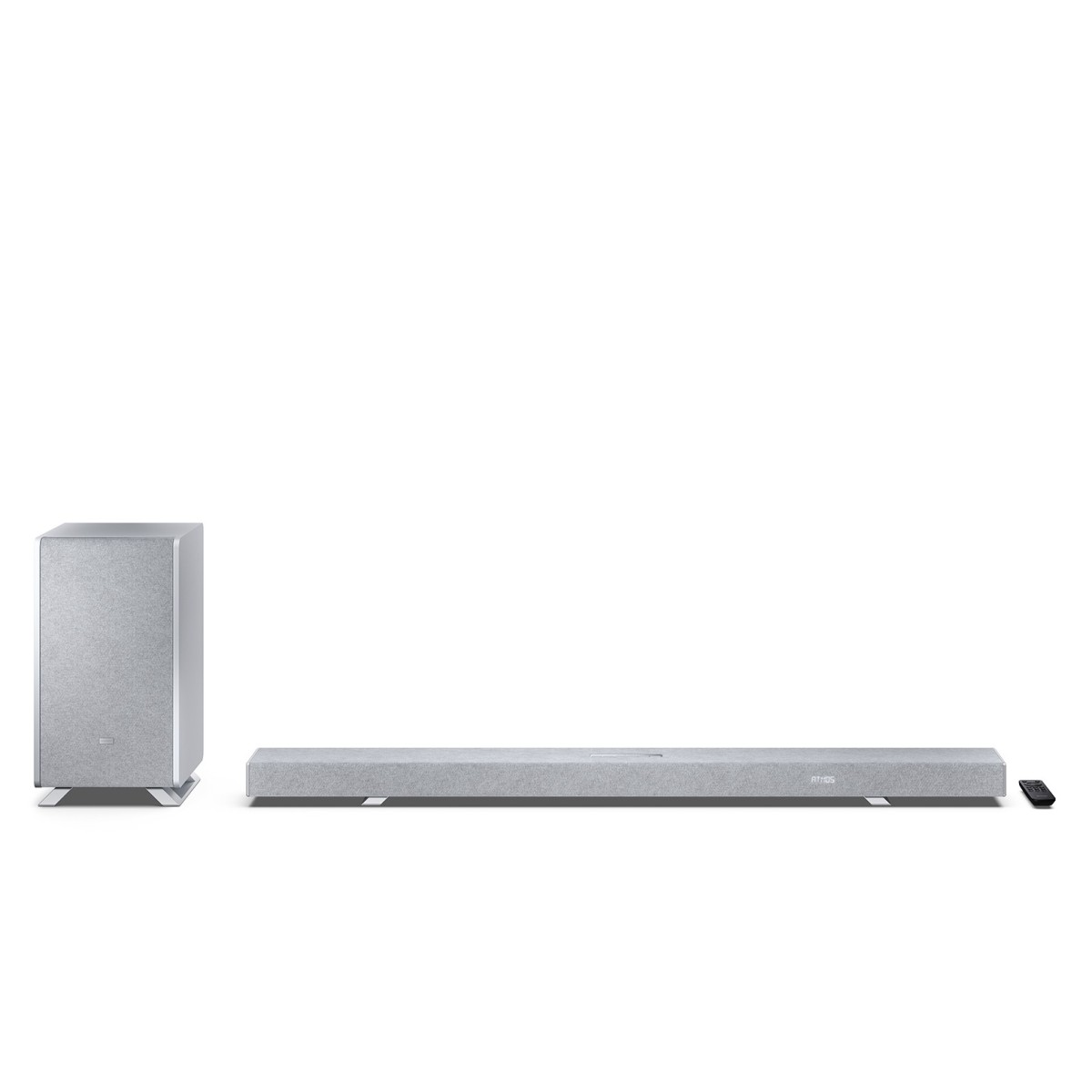 Sharp Q Range Soundbar 3.1.2 Channel Soundbar with Wireless Subwoofer Silver