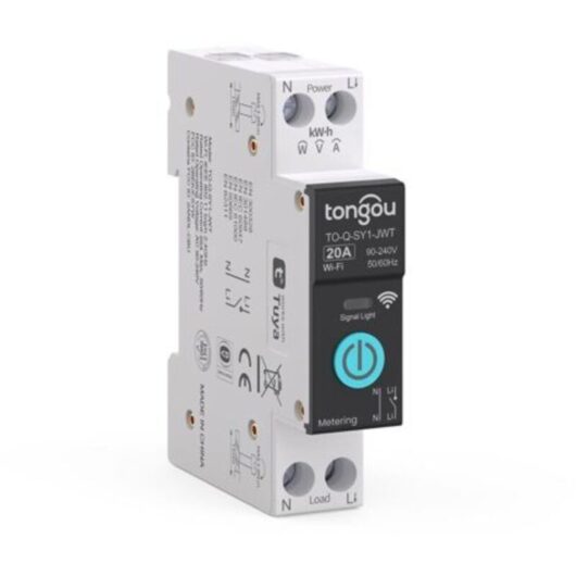 Smart WIFI Switch Household Circuit Breakers Mobile Phone Remote Control 3 Timing Modes for Home Appliances (20A)