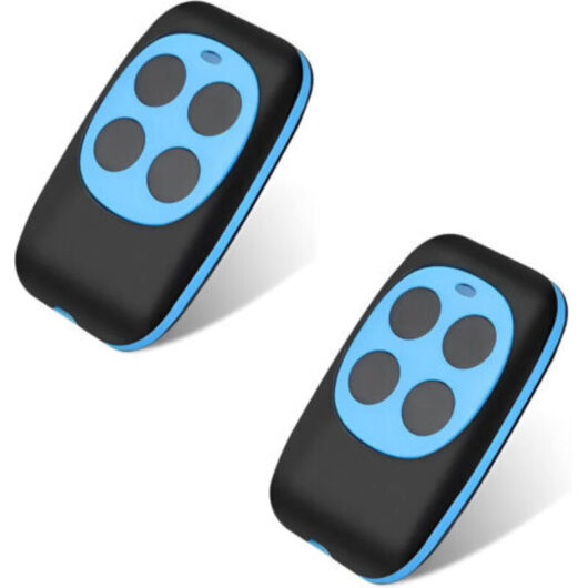 Universal Gate Remote Control Garage Remote Fixed Code Universal Wireless Gate Beeper Compatible with 4 Buttons, Copy Keys for Garage Door and Car (2