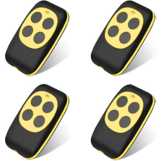 Universal Gate Remote Control, Wireless Universal Garage Remote, 4-Button Rolling Code for Garage Door and Car (4 items)