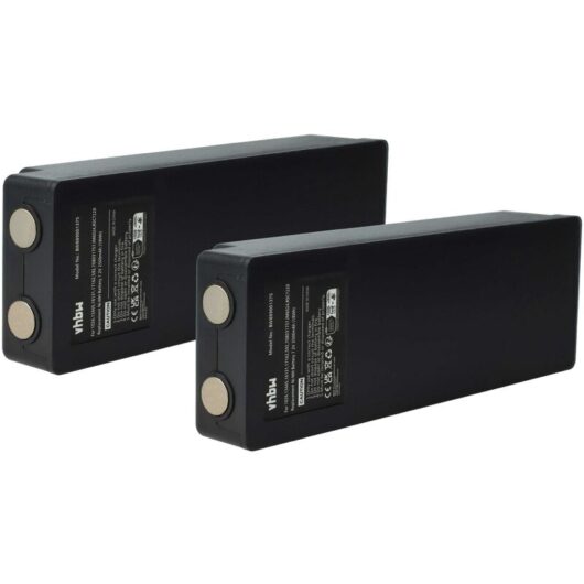Vhbw - 2x Battery compatible with Scanreco BS590, 960, 16131, 790, , 592, 590 Industrial Radio Remote Control (2500 mAh, 7.2 v, NiMH) - Black