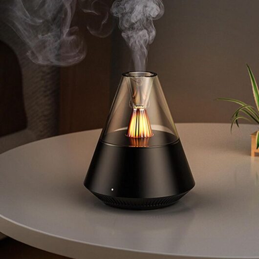 CCYKXA pc Essential Oil Aroma Diffuser, Portable Humidifier with Cool Mist and Warm Light Effect, Remote Control, 150ml Capacity, for Bedroom,