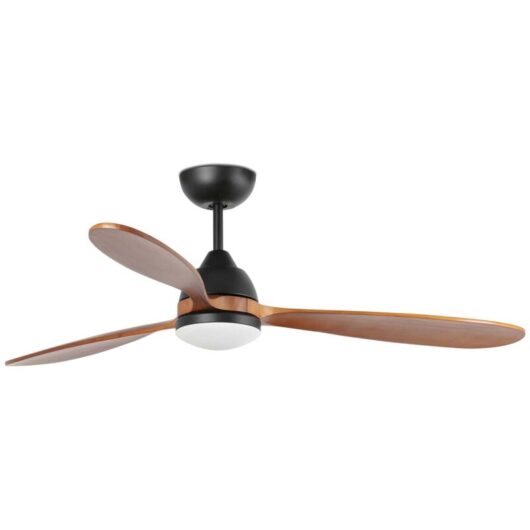 DC Ceiling Fan Poros Black with LED & Remote