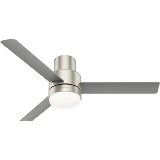 Hunter - Ceiling Fan Gilmour Nickel with Lights & Remote