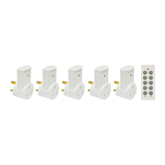 Remote Control 5X Socket And 1X Remote