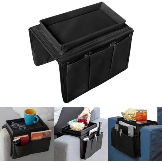 Serbia - Organisateur Daccoudoir Canapé Stockage Bande Plateau Multi-Pochette Phone Magazine Snack Glasses Télécommande Tablette Tasse Rangement