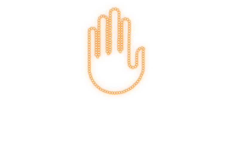 Novelty LED Hand Gesture Car Light - Remote Control, 203 LEDs, Surface Mount | Wowcher