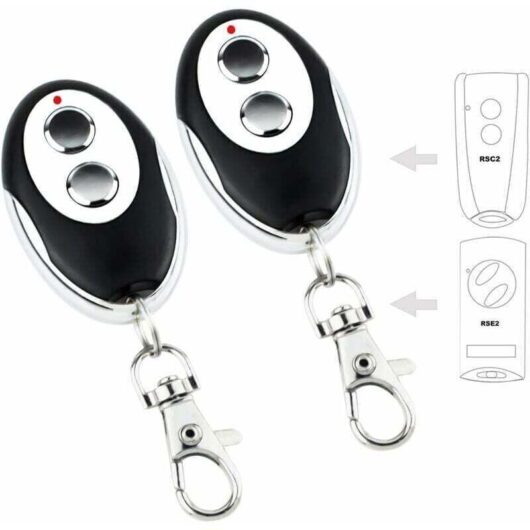 Sdre-RSC2 433MHz Remote Control for Ecostar RSC2 and RSE2 Gates, Compatible with 433MHz Rolling Code Models ECOSTAR RSC2, RSE2 RSZ1 Garage Door